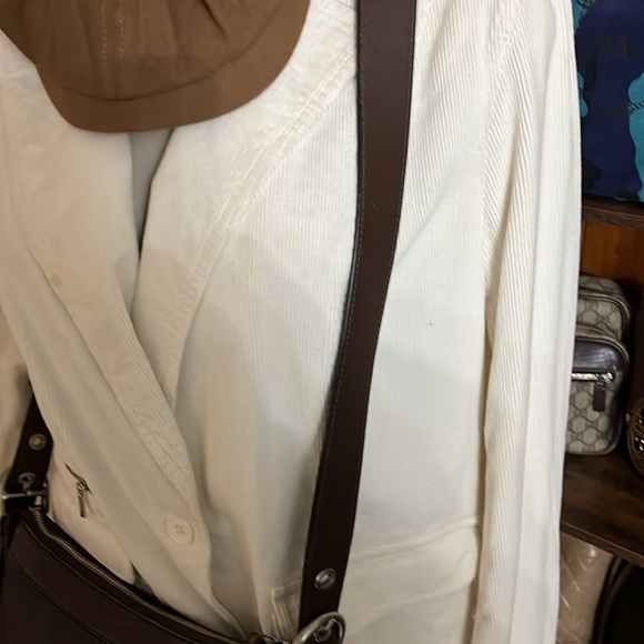 Coach Vintage Brown Pebbled Leather Crossbody Shoulder Bag Sling in GUC - Picture 13 of 16